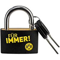Borussia Dortmund Candado- Unisex- Negro-Amarillo